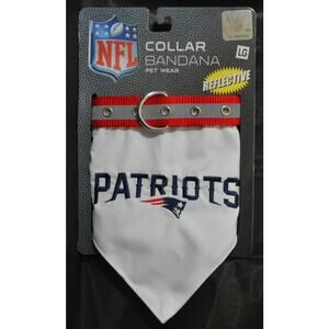 NWD LG Reflective New England Patriots Dog Collar Bandana